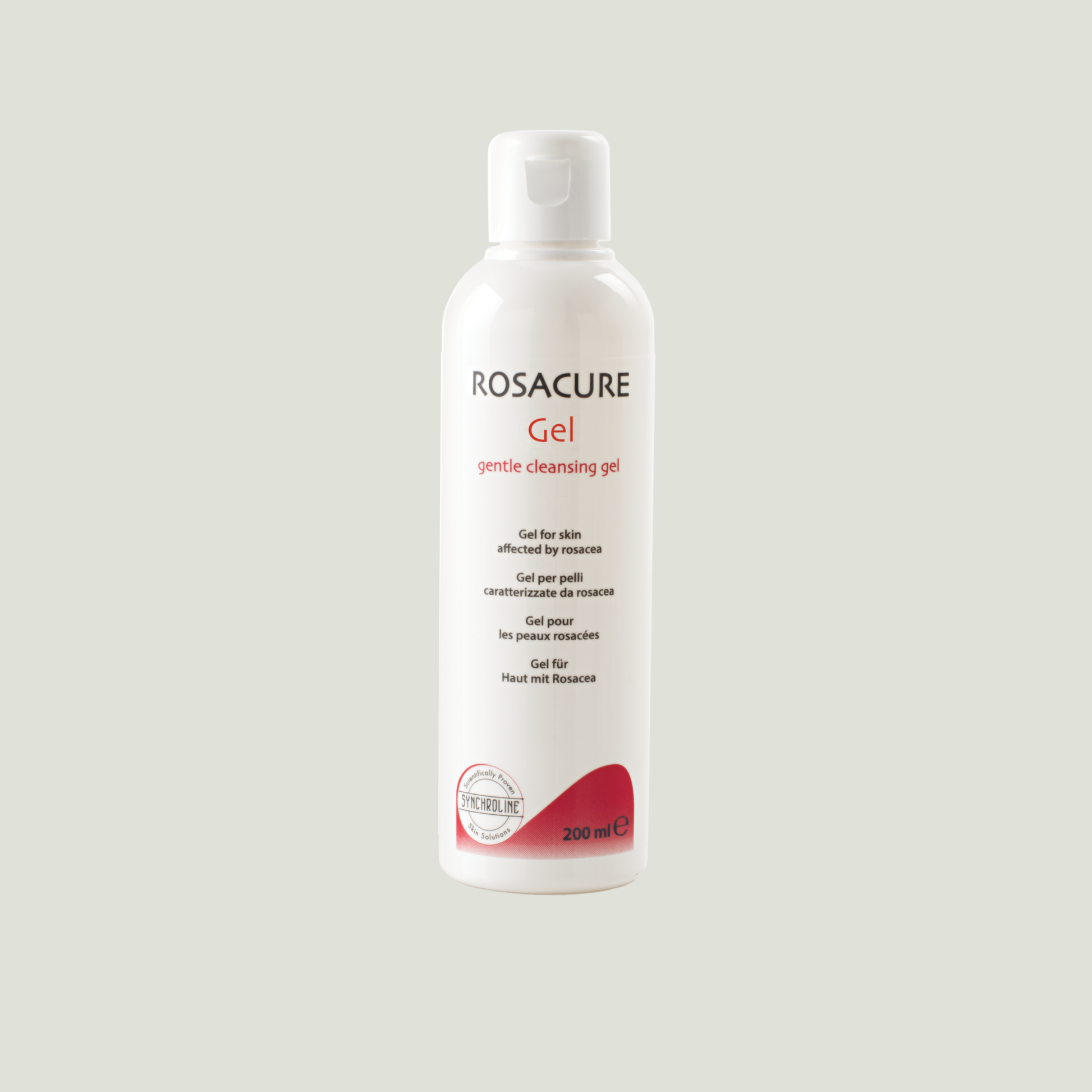 Rosacure gel to Soothe Protect and Manage Rosacea bottle on a white background